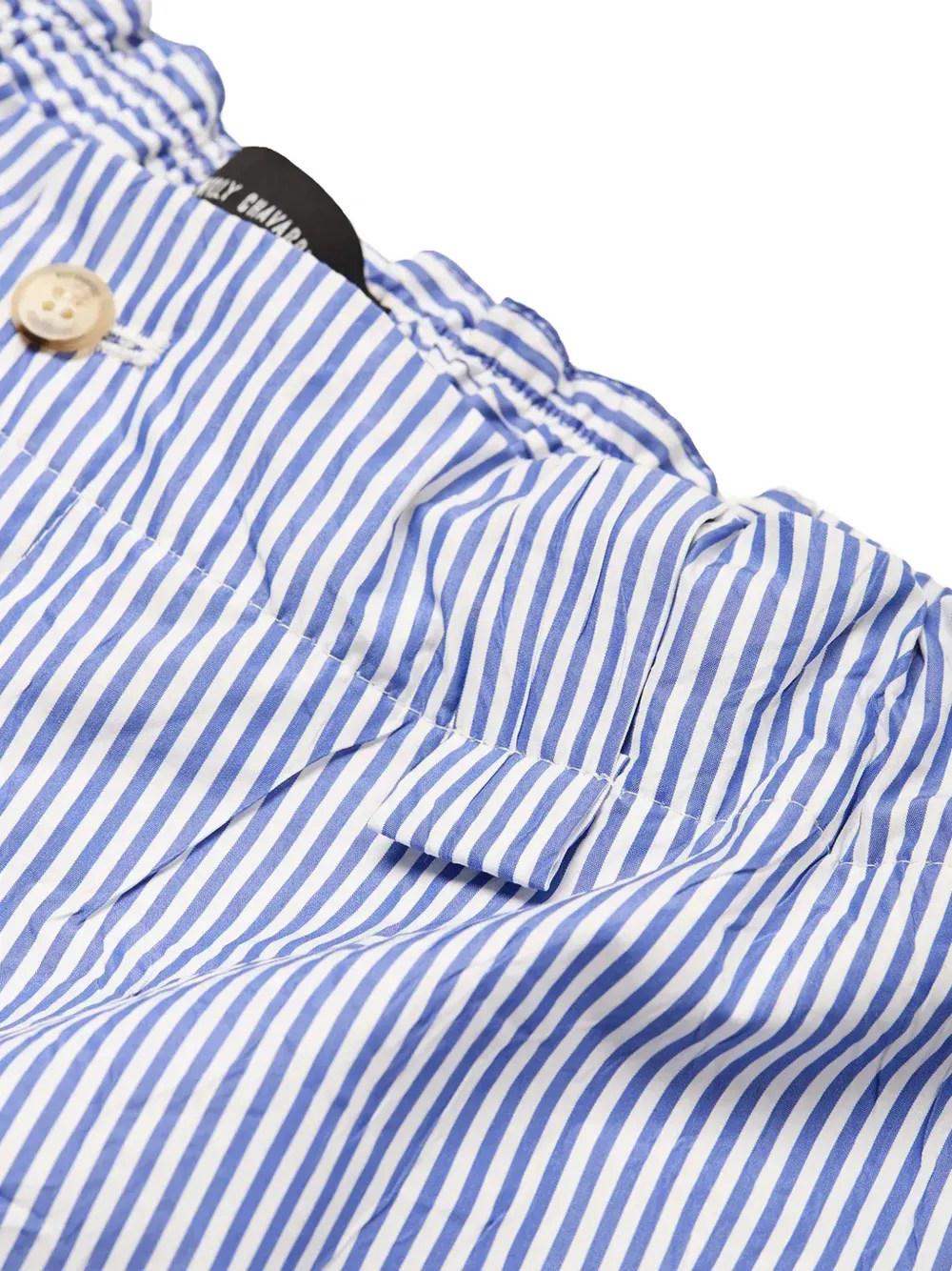 Willy Chavarria Gestreepte shorts Blauw