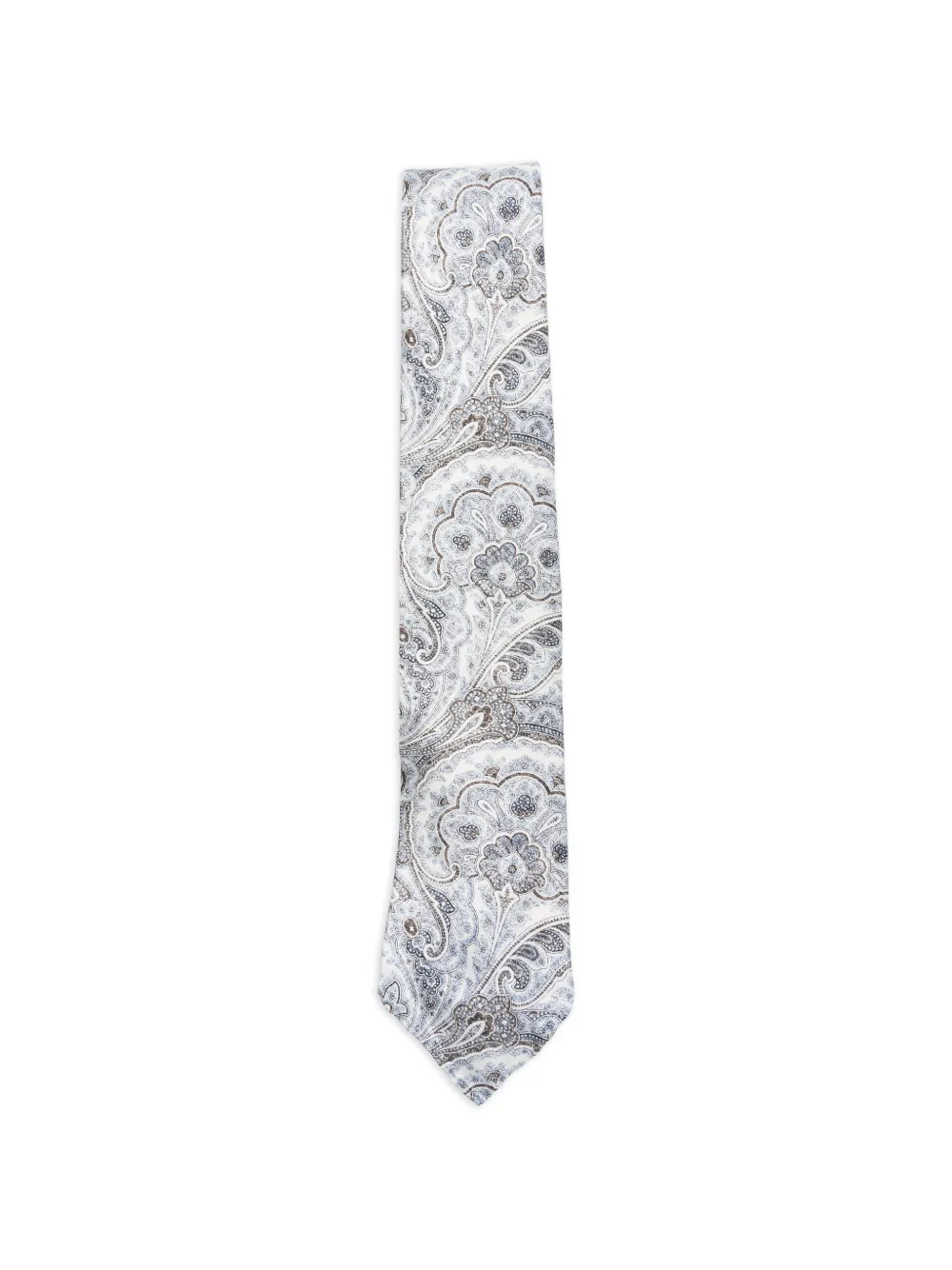 Dell'oglio Martin paisley-pattern tie - Bianco