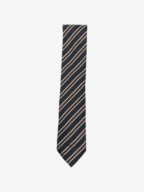 Zegna diagonal-stripe tie