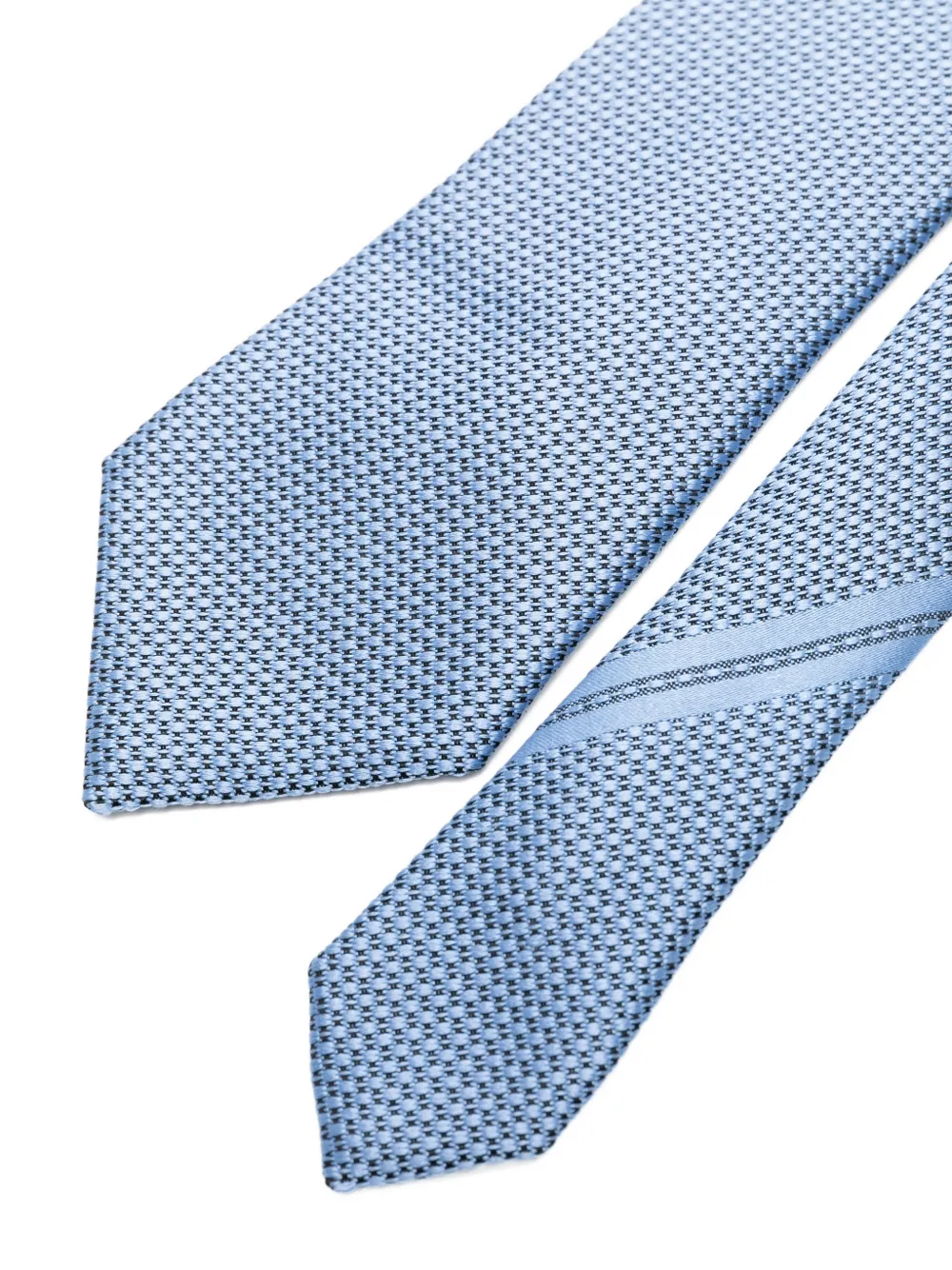 Zegna Stropdas met patroon Blauw