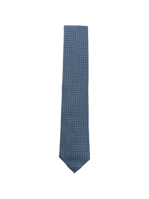 Zegna geometric-pattern tie