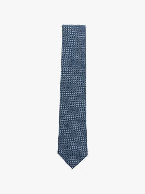 Zegna geometric-pattern tie