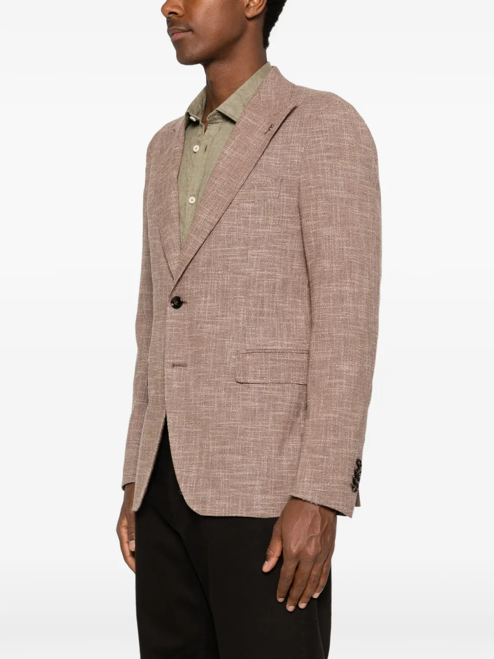 Tagliatore Blazer met puntige revers Bruin