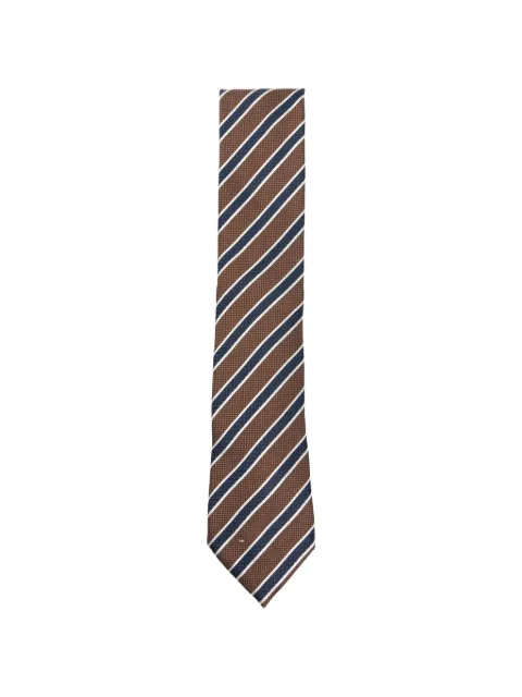 Zegna diagonal-stripe tie
