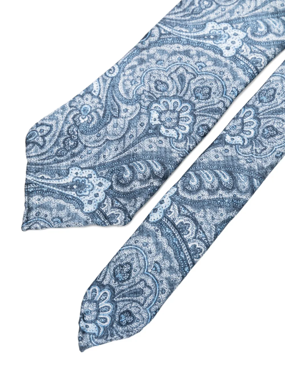 Dell'oglio Martin stropdas met paisley-print Blauw