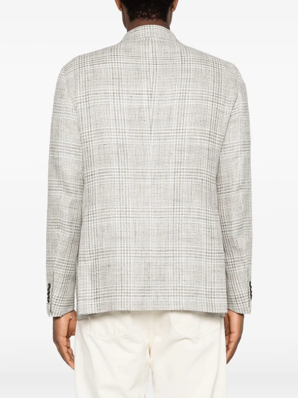 Tagliatore Geruite blazer Beige