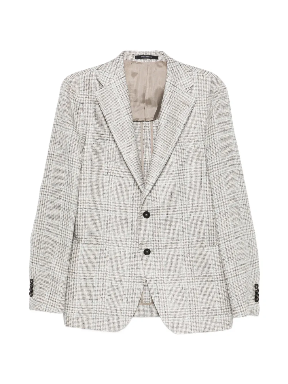 Tagliatore check-pattern blazer - Neutrals