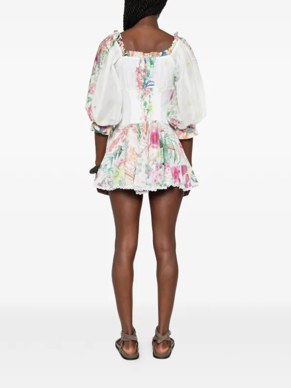 charo ruiz white mini dress Charo Ruiz - Mai Short Dress