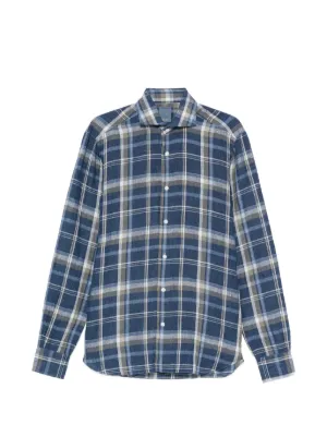 Supreme チェック フランネルシャツ | ブルー | FARFETCH JP