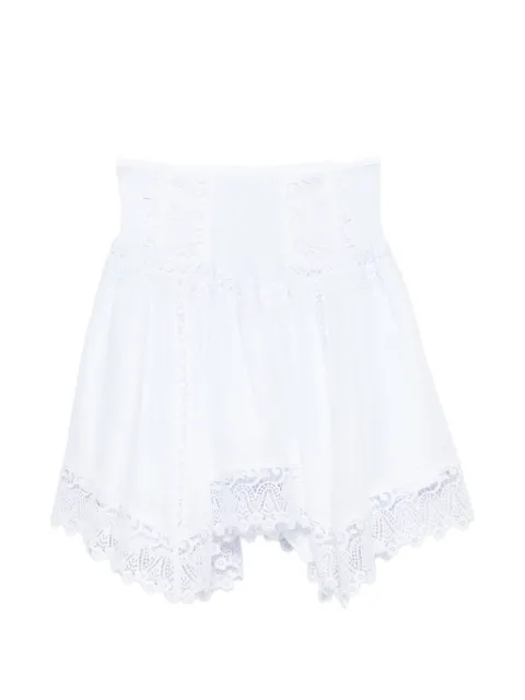 Charo Ruiz Ibiza lace-trim tiered mini skirt