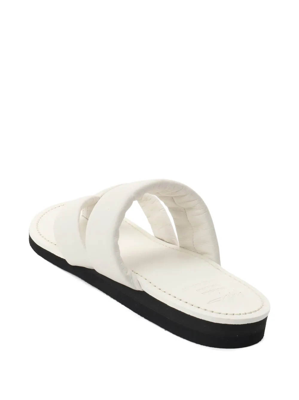 Yohji Yamamoto padded strap sandals Wit