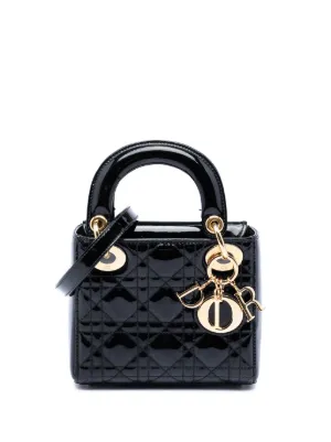 Christian Dior Pre-Owned 2017 ミニ サテン カナージュ ストラス