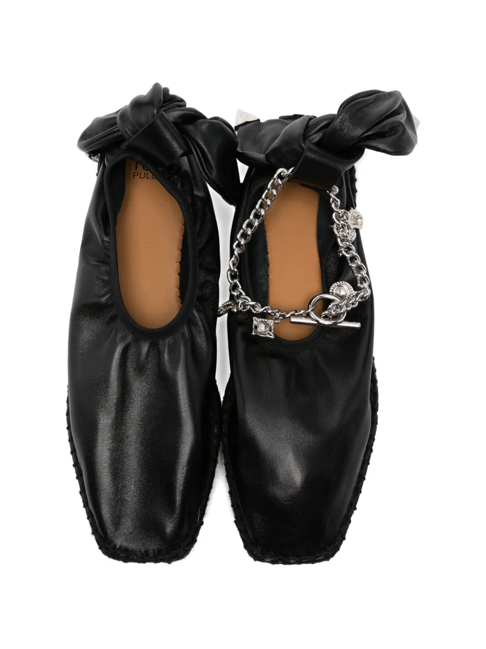 Toga Pulla bow-detail espadrilles Zwart
