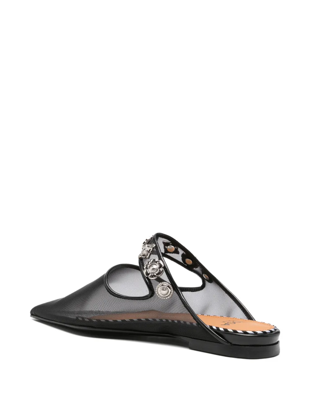 Toga Pulla studs-embellishment mules Zwart