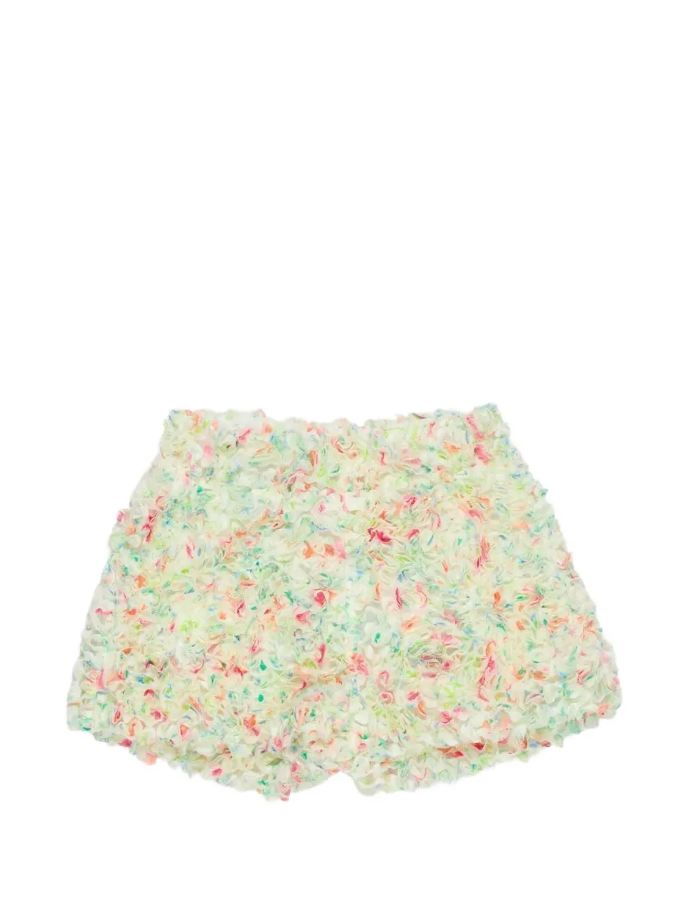 Miss Grant Kids' Floral-motif Shorts In Neutral