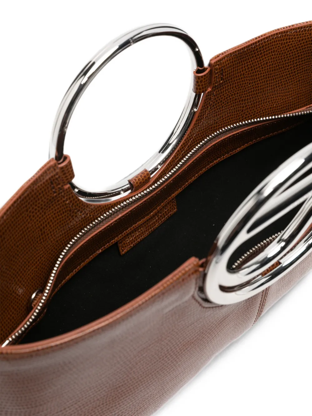Coperni Clutch met hagedissen-effect Bruin