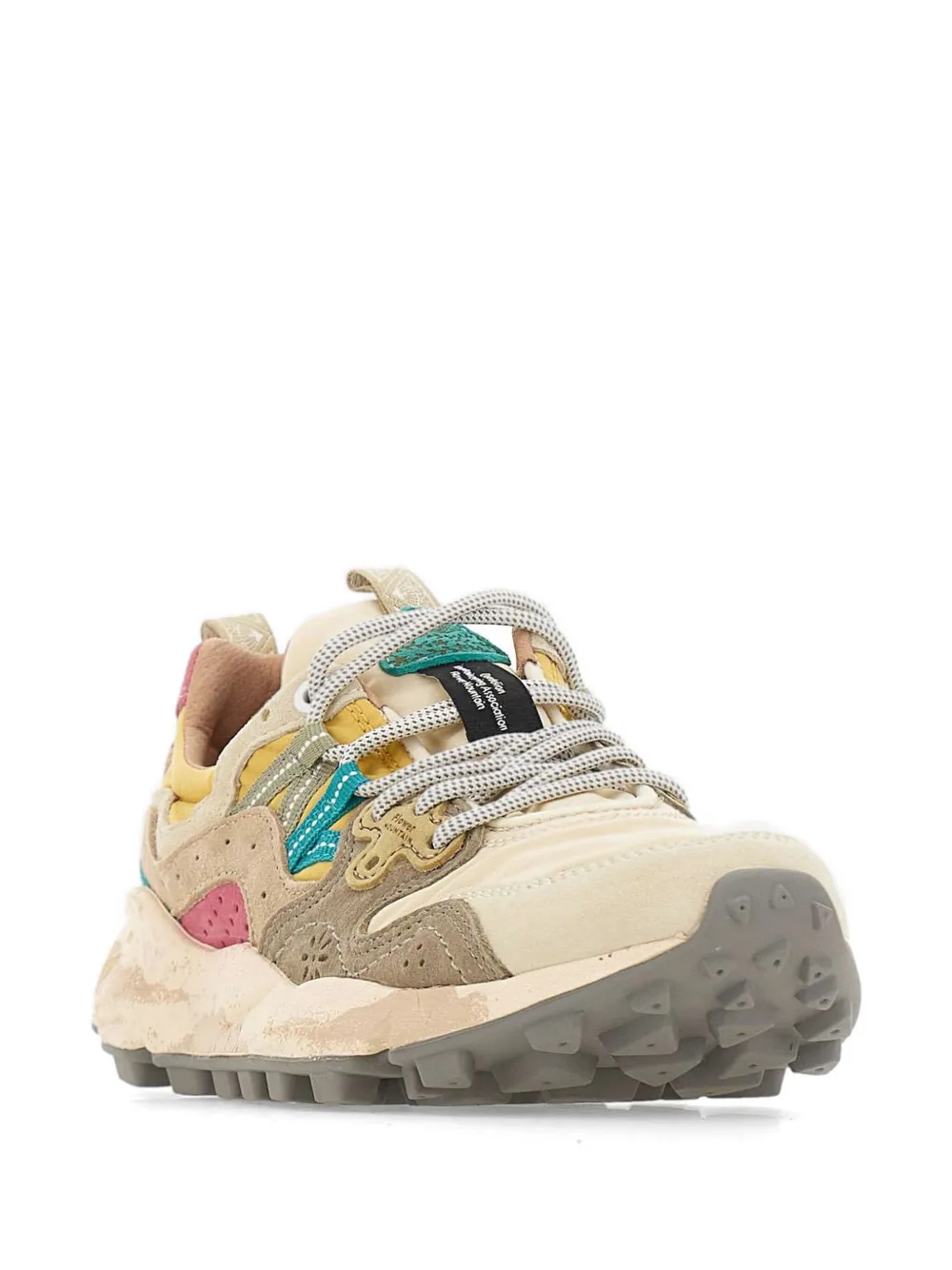 FLOWER MOUNTAIN Yamano 3 lace-up sneakers Beige