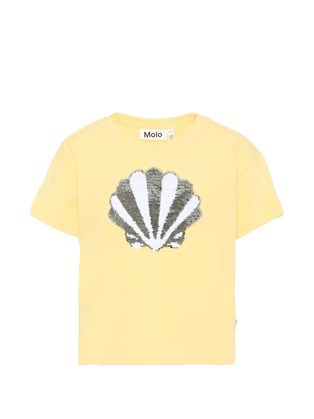 Molo sequin-embellished shell T-shirt - Giallo