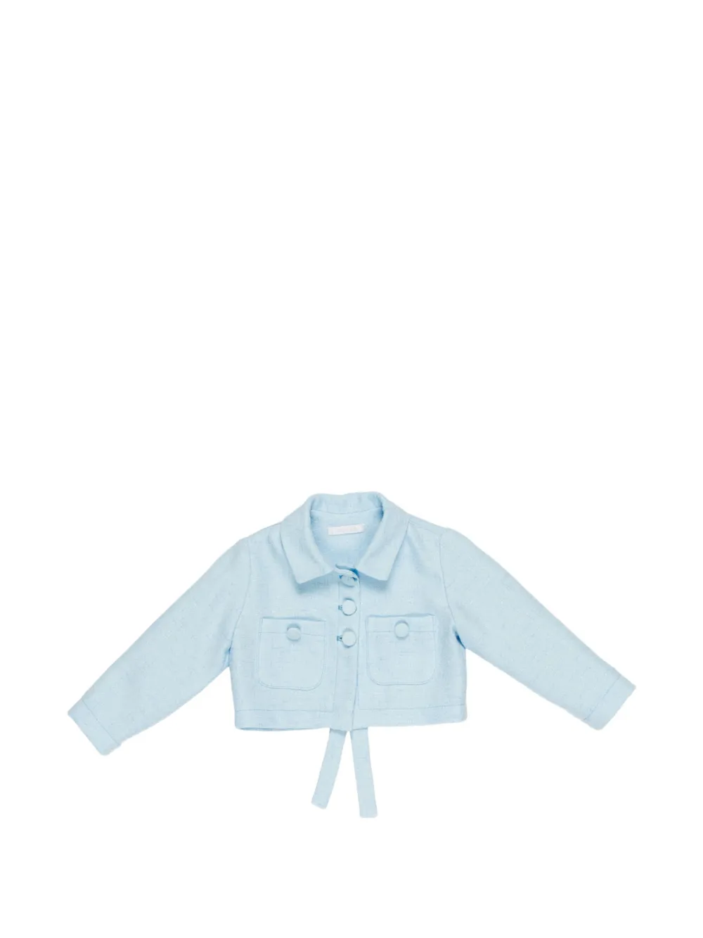 Miss Grant Kids buttoned jacket - Blu