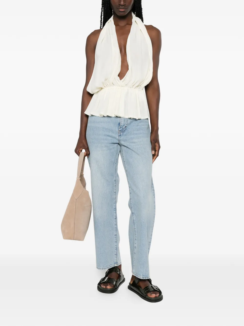 FRAME The Hang straight jeans Blauw