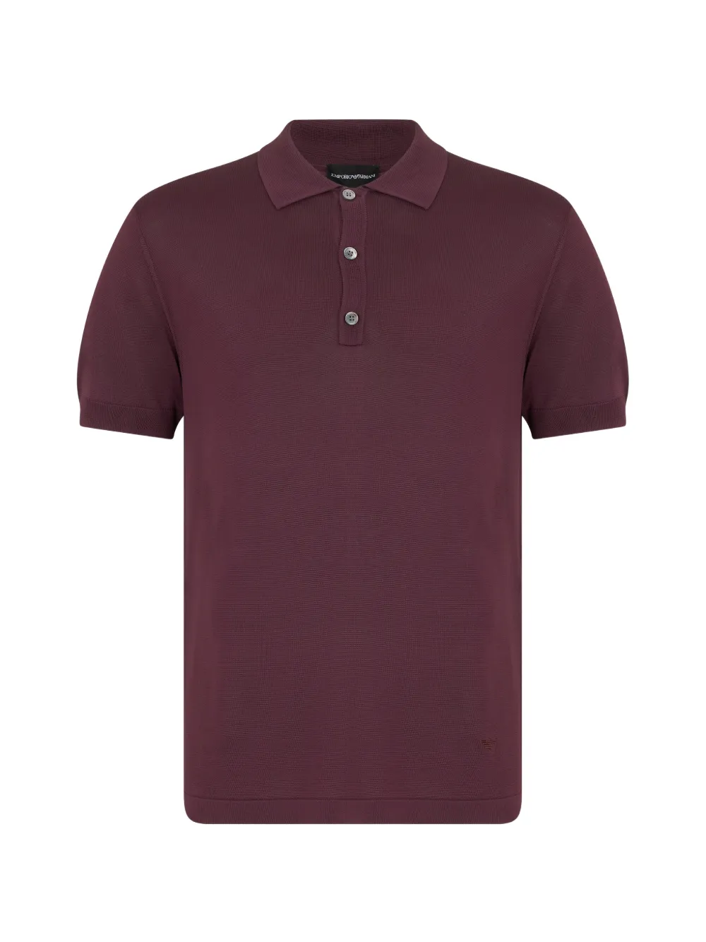 Emporio Armani short-sleeve knitted polo shirt - Violett