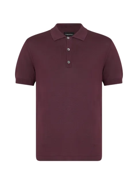 Emporio Armani short-sleeve knitted polo shirt