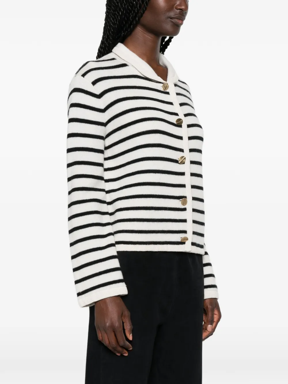 Forte Gestreept vest Beige