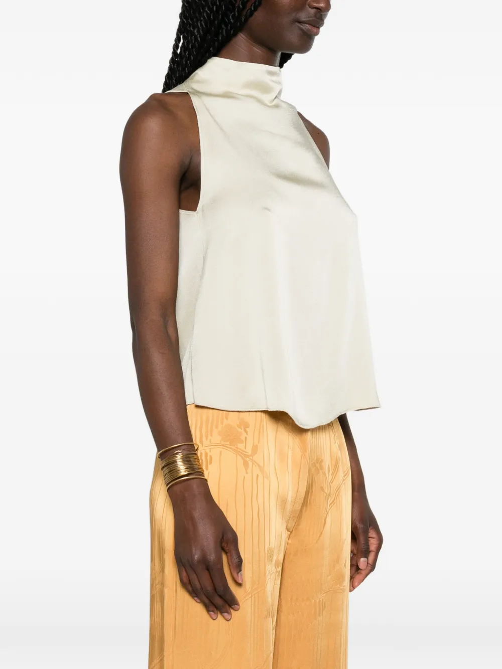 Forte Top met hoge hals Beige