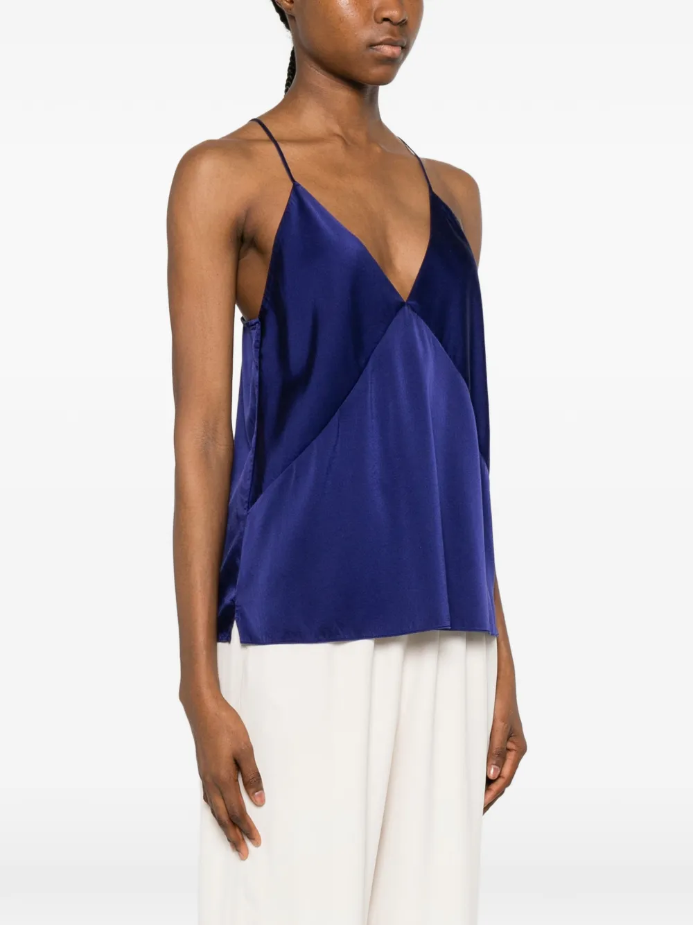 Forte Top met V-hals Blauw