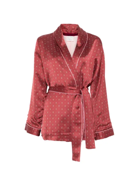 Forte Forte belted patterned jacket