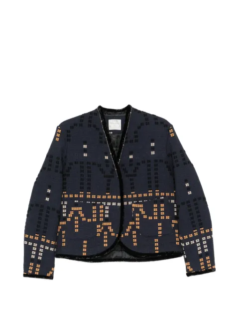 Forte Forte jacquard-woven open-front jacket