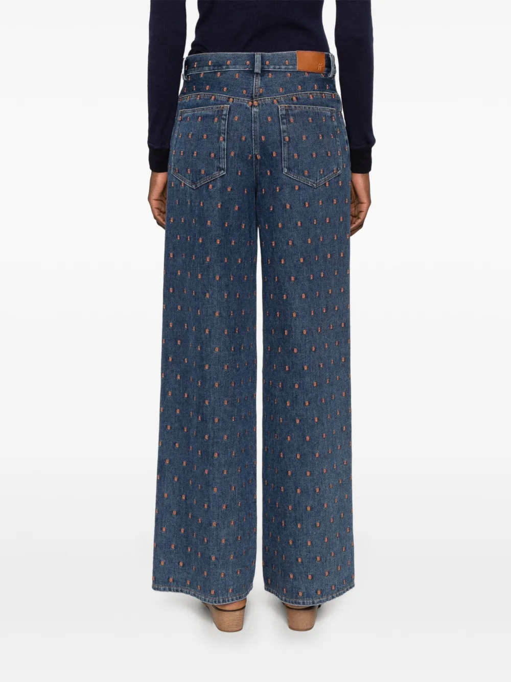 Forte Jeans met toelopende pijpen Blauw