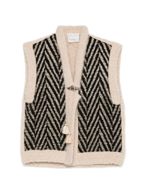 Forte Forte chevron-pattern tassel-detail jacket