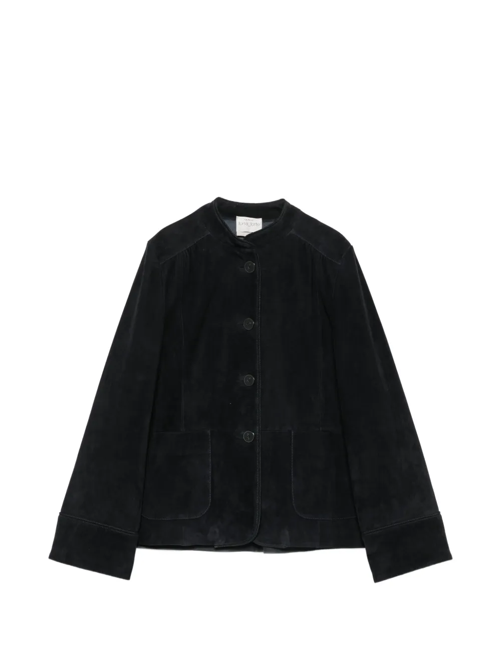 Forte Forte Giacca con colletto alla coreana - Nero