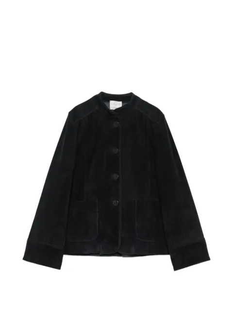 Forte Forte suede mandarin-collar jacket