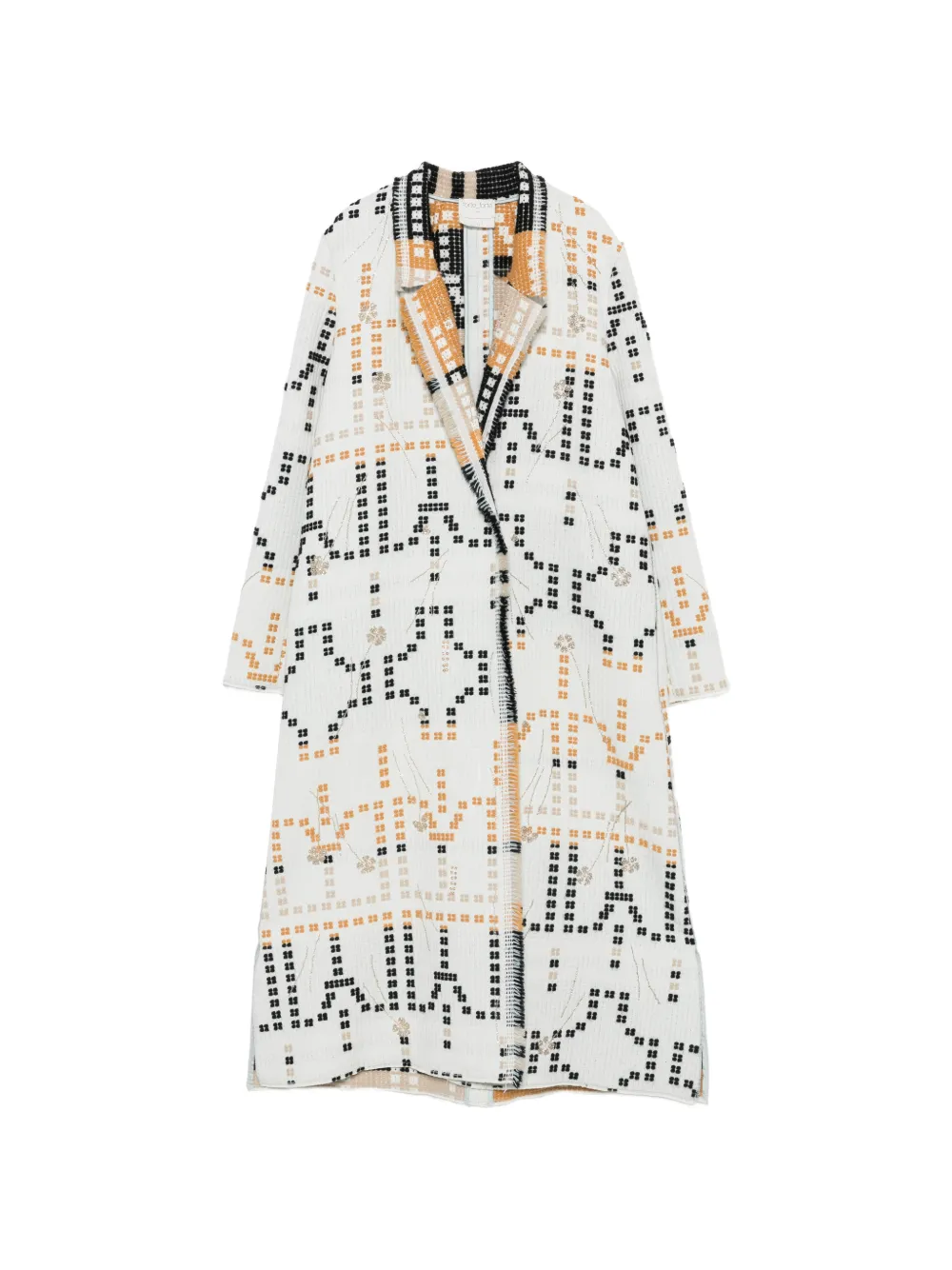 Forte Forte Cappotto con motivo geometrico - Bianco