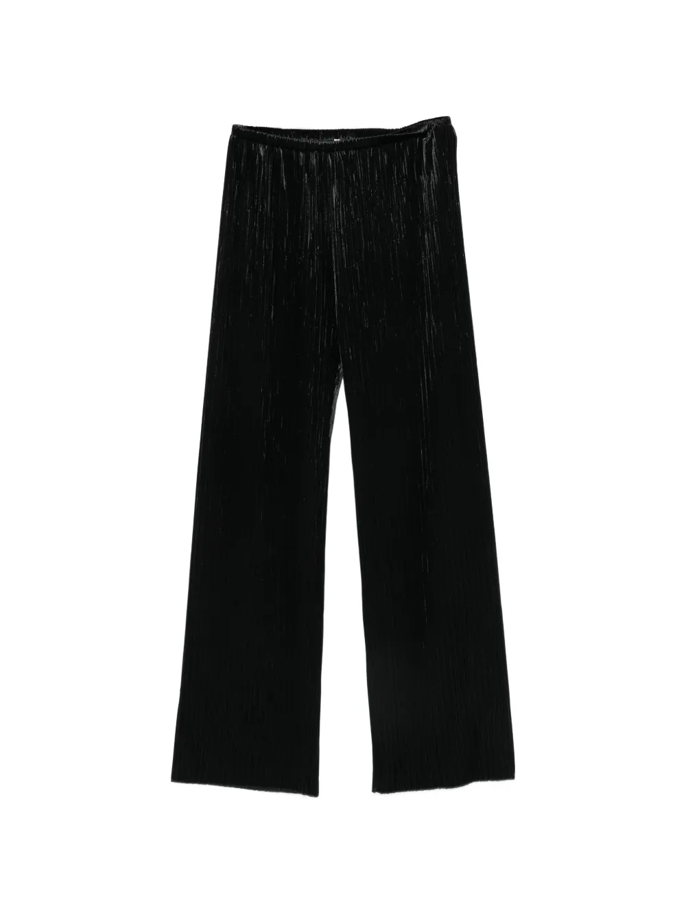 Forte Forte Pantaloni a gamba ampia plissé - Nero