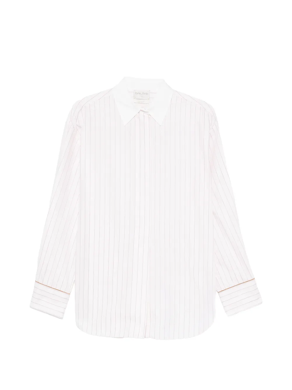 Forte Forte Camicia gessata - Bianco
