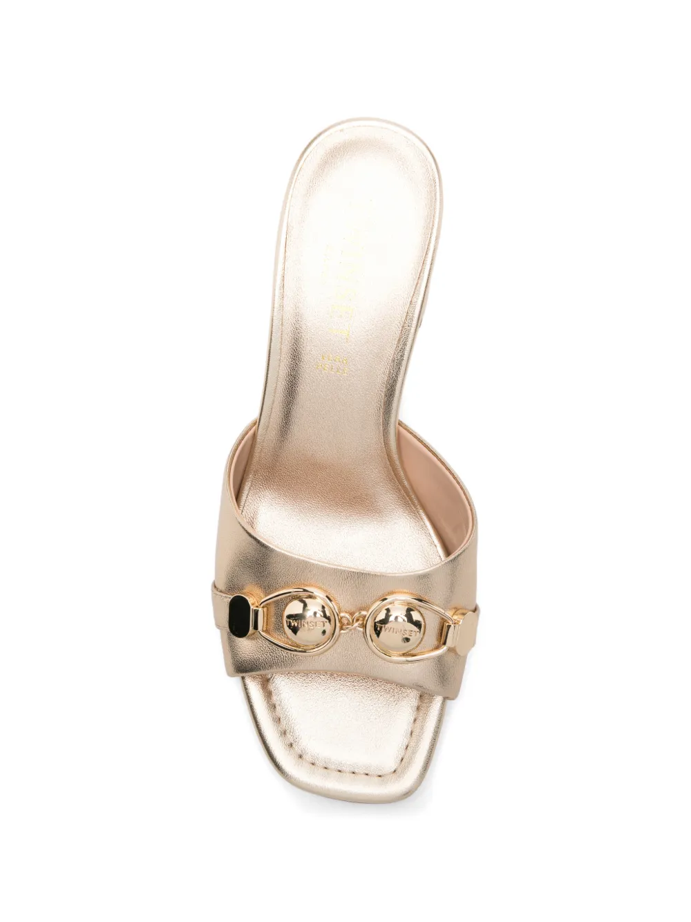 TWINSET block heel sandals Goud