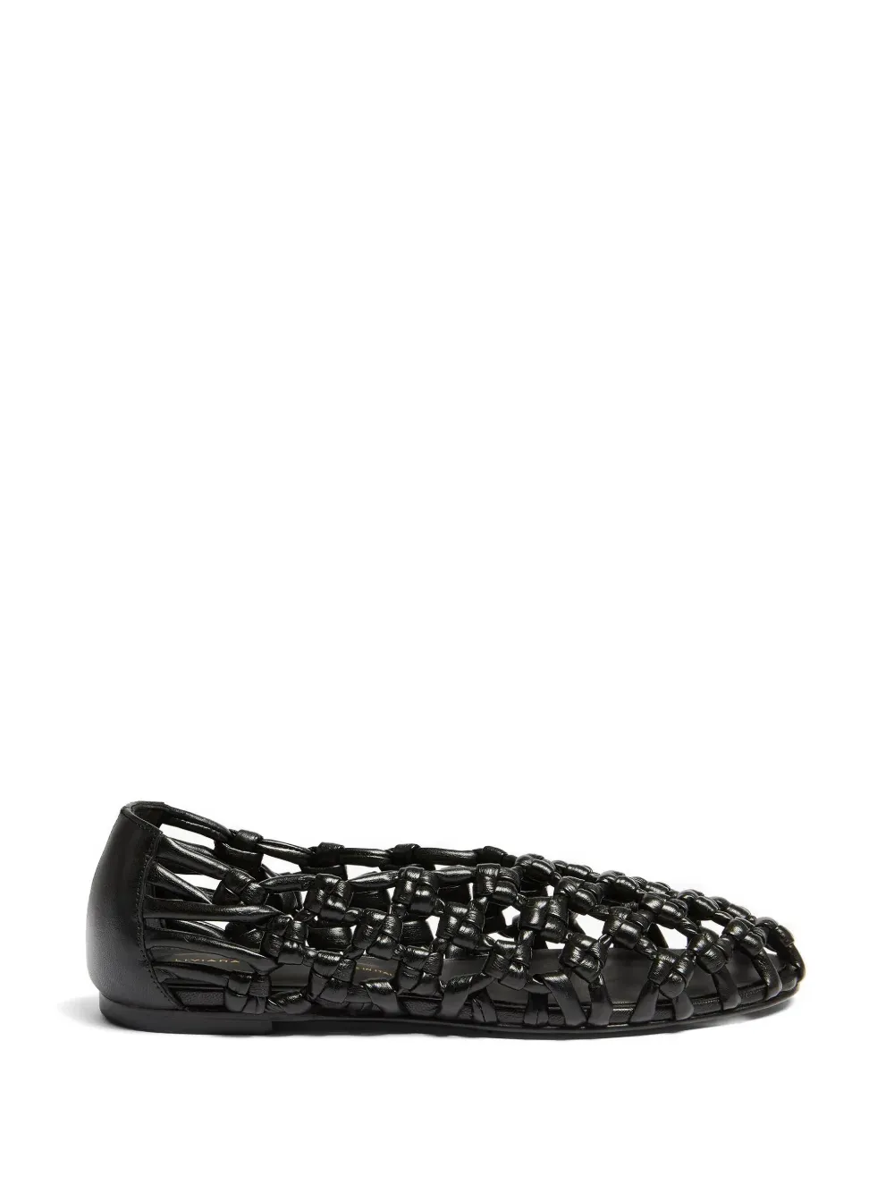 Liviana Conti Olimpia woven leather ballet flats - Nero