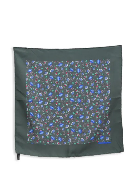 Hermès Pre-Owned 1990s Gavroche floral-print silk scarf