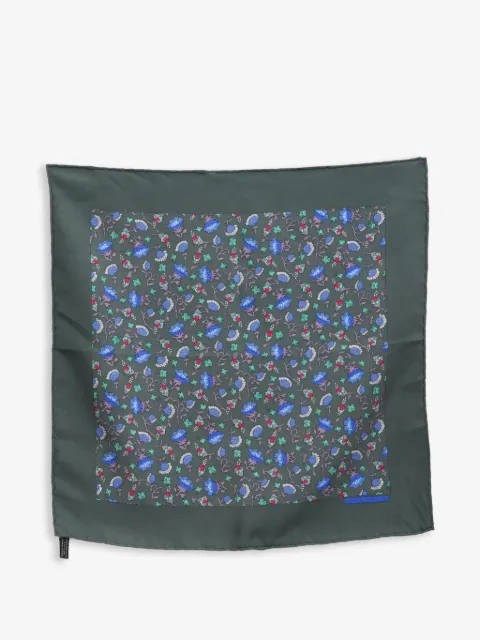 Hermès Pre-Owned 1990s Gavroche floral-print silk scarf