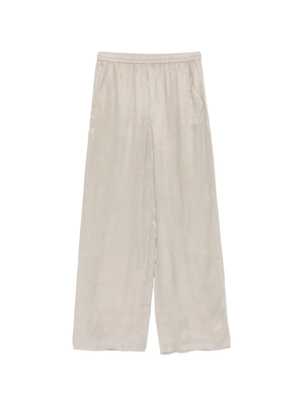 Emporio Armani elasticated-waist wide-leg trousers - Toni neutri