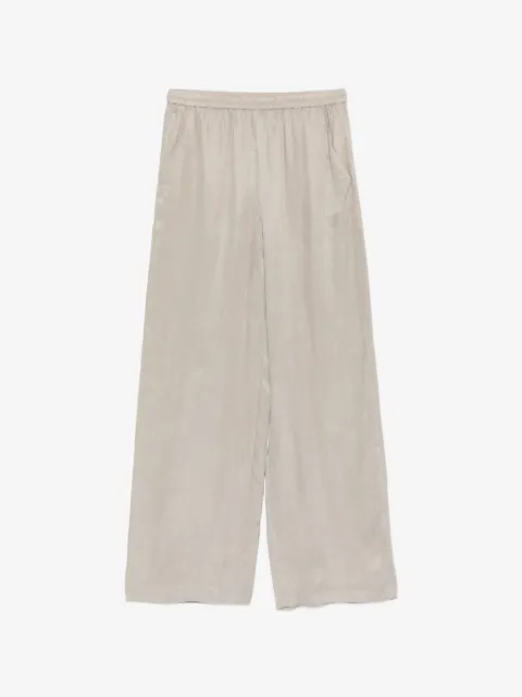 Emporio Armani elasticated-waist wide-leg trousers
