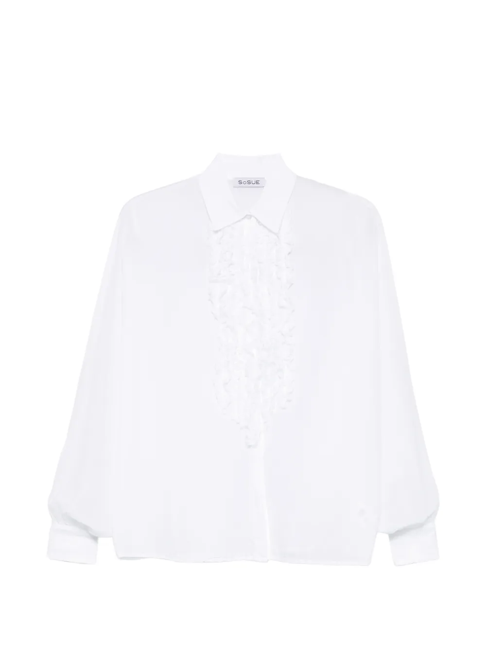 SoSUE Antonia ruffled shirt - Bianco