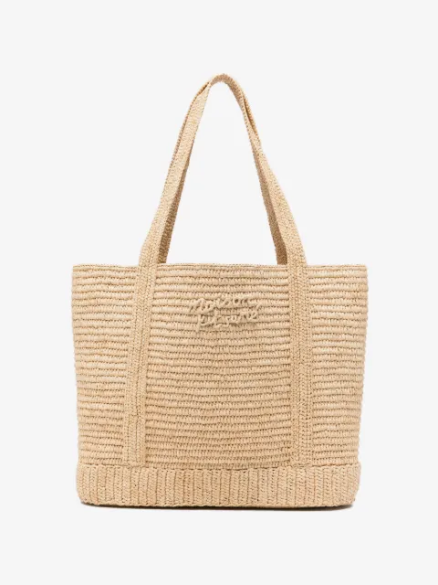 Maison Kitsuné logo-lettering tote bag