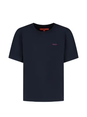 Moncler Enfant Logo Patch Cotton T-shirt | Blue | FARFETCH