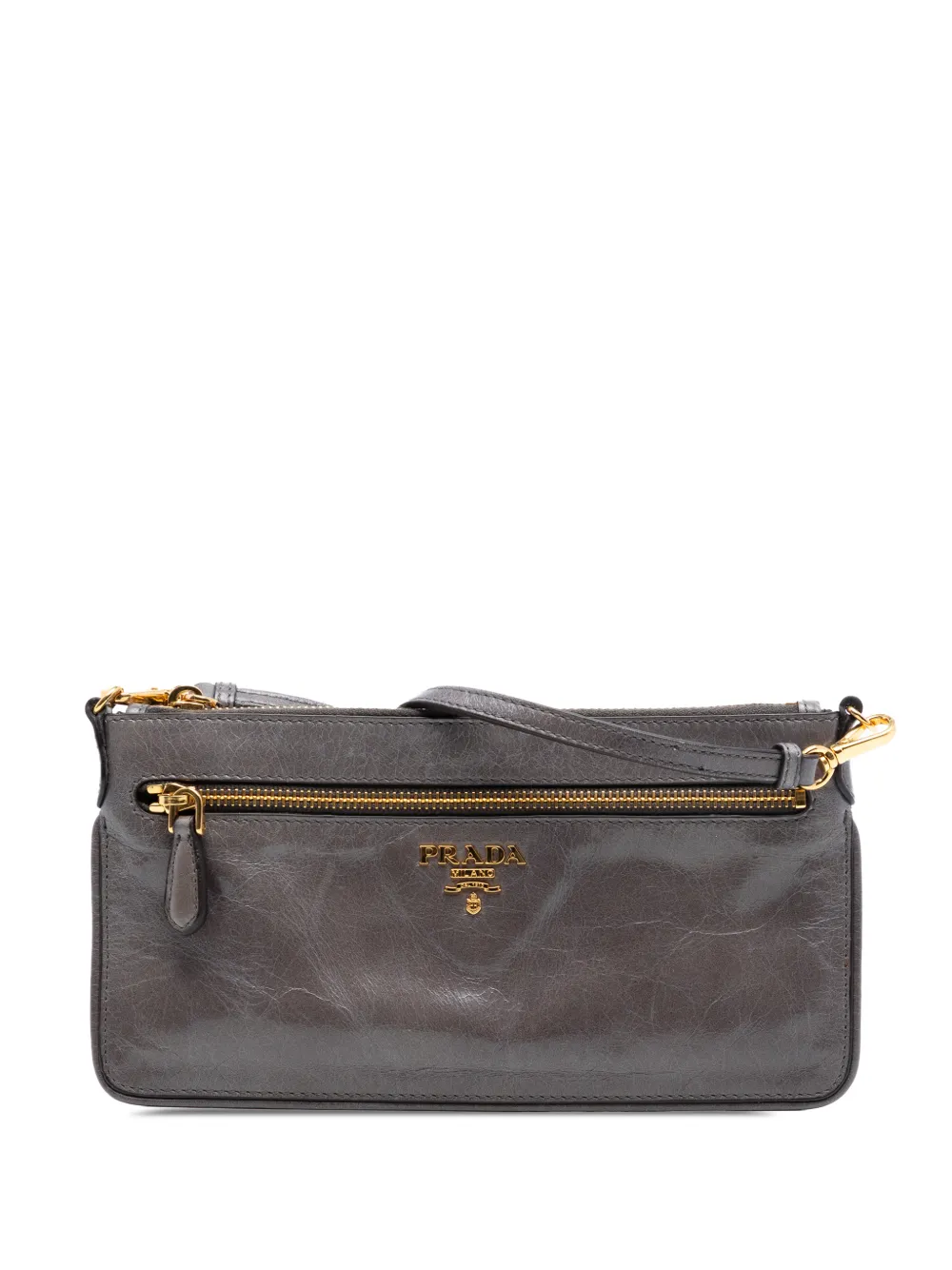 Prada Pre-Owned 2013-2025 Vitello Shine crossbody bag - Grigio