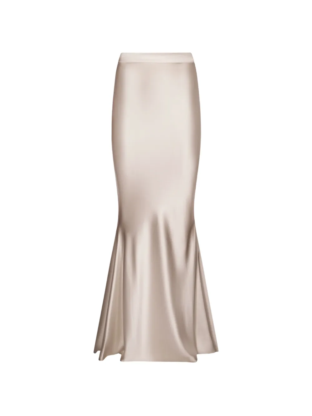 ALEXIA & ANTONIA bias-cut silk maxi skirt - Toni neutri