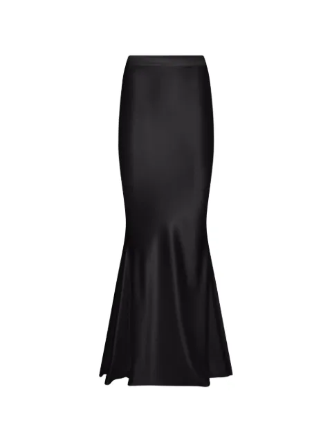 ALEXIA & ANTONIA bias-cut silk maxi skirt